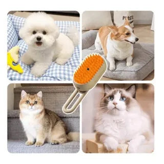 Escova Vapor Elétrica para remover pelos de  Gatos e Cães