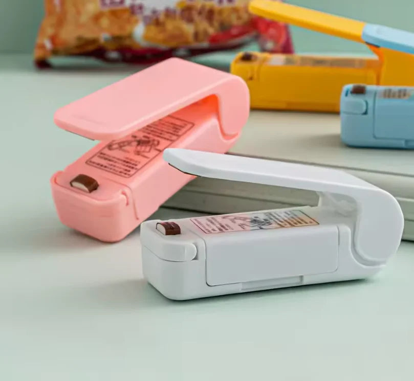 Selador de alimentos de plástico portátil, sacos de embalagem a vácuo, máquina de fechamento térmico, conservação de sacos plásticos, cozinha